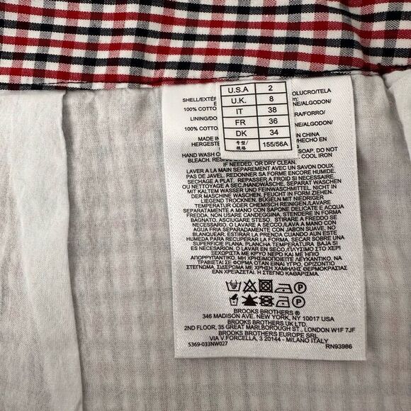 Brooks Brothers Red, White Blue Mini Skirt size 2 - Picture 6 of 7